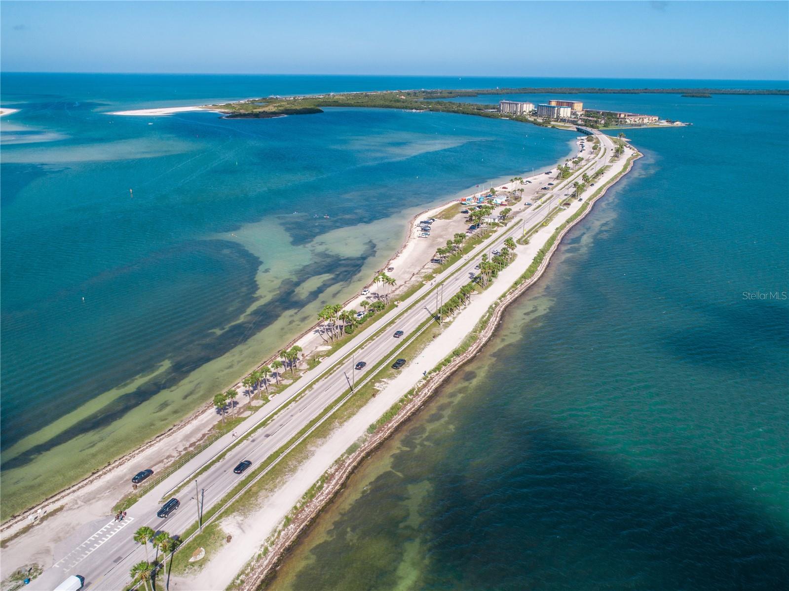Dunedin Causeway leading out to Honeymoon Island State Park