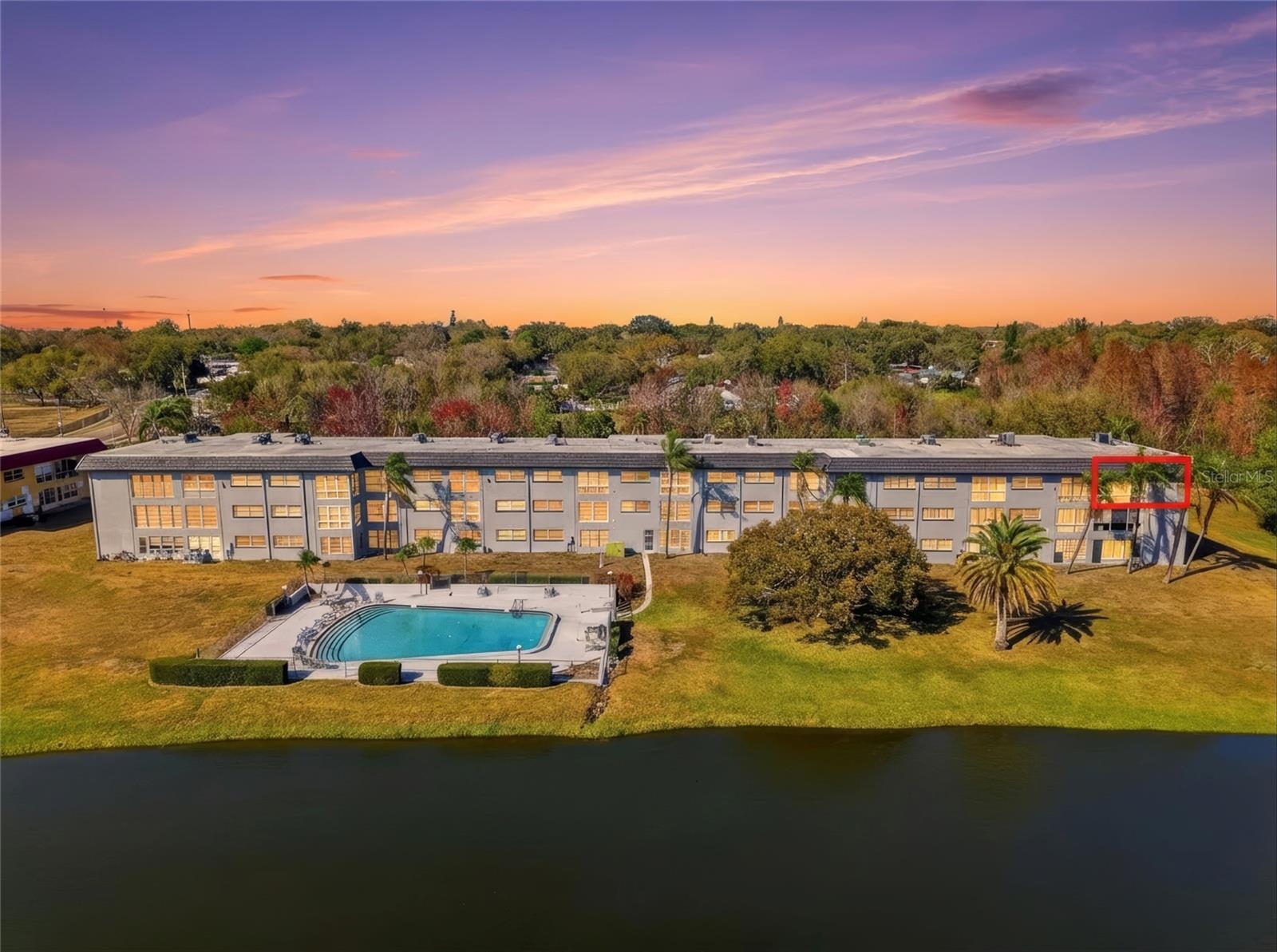 On a beautiful lake and pool!