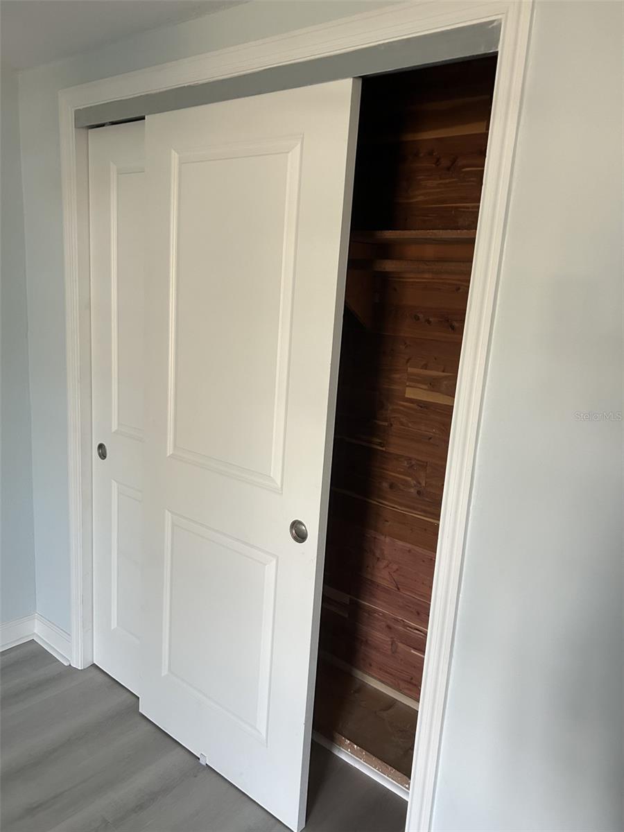 Cedar closet