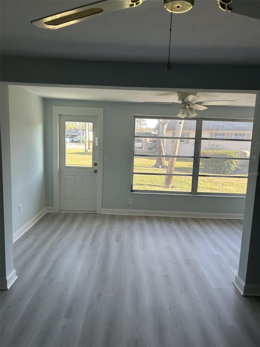 Back Space heading out back to patio