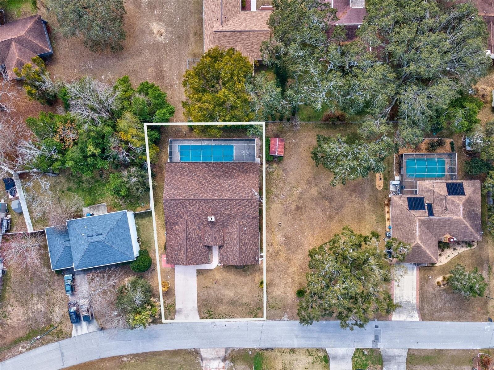 View of home and lot