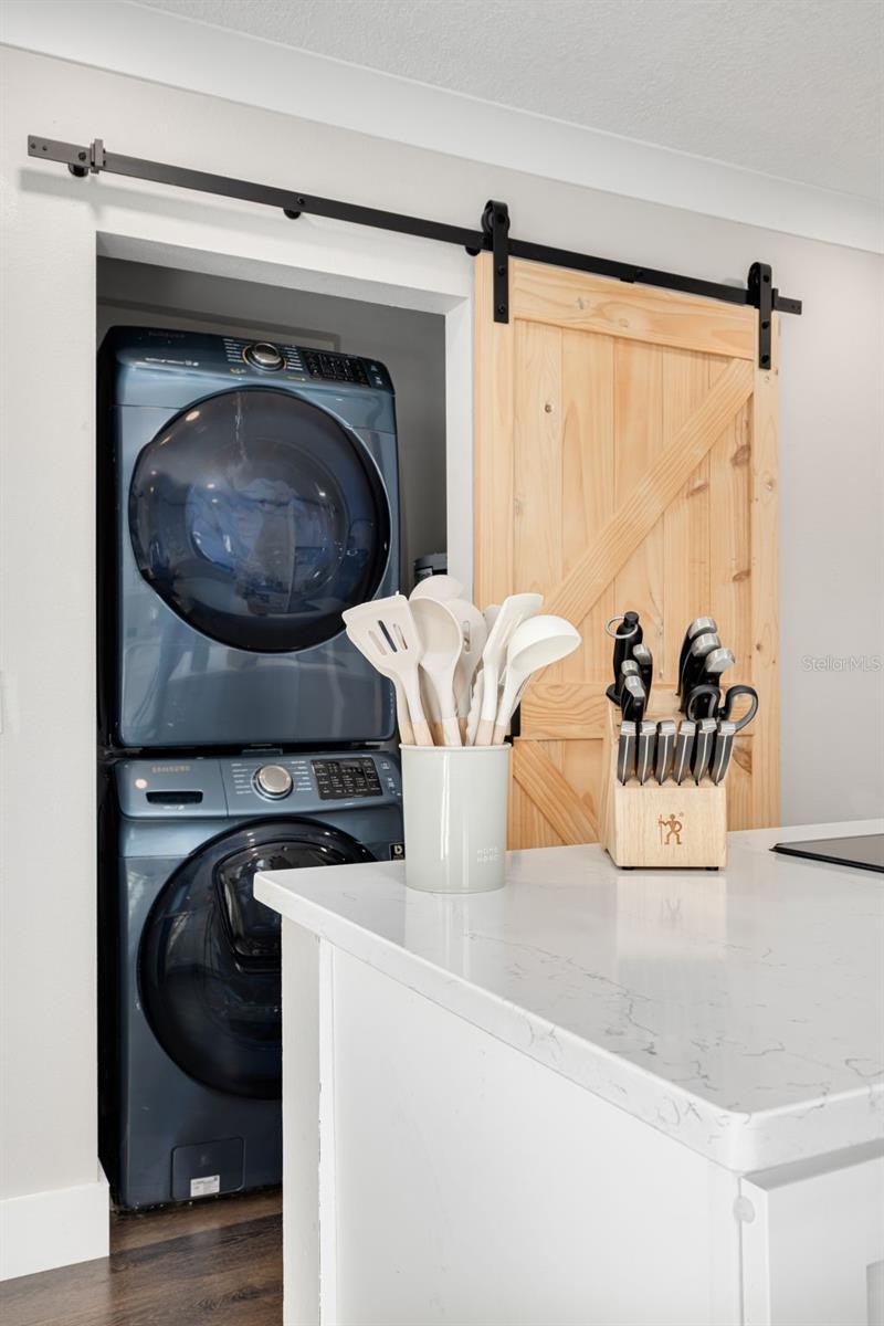 Indoor laundry for main house