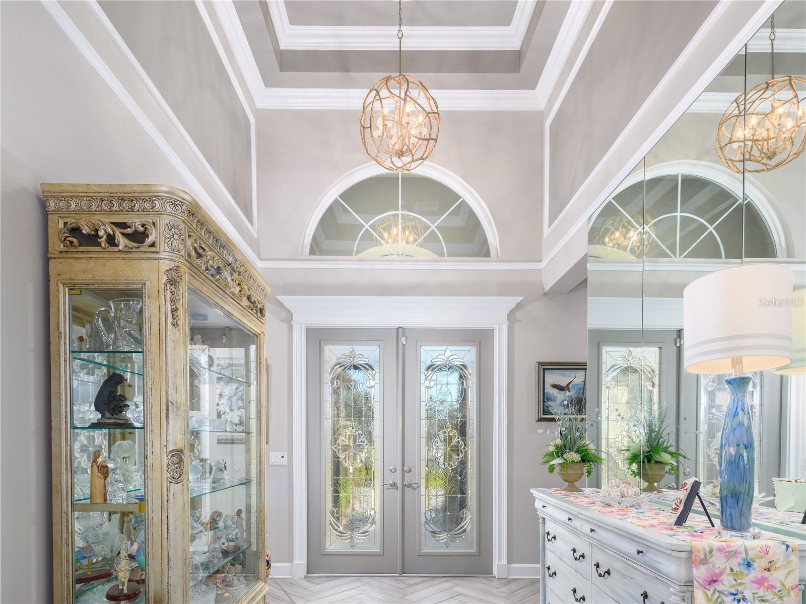 Beautiful two-story entrance