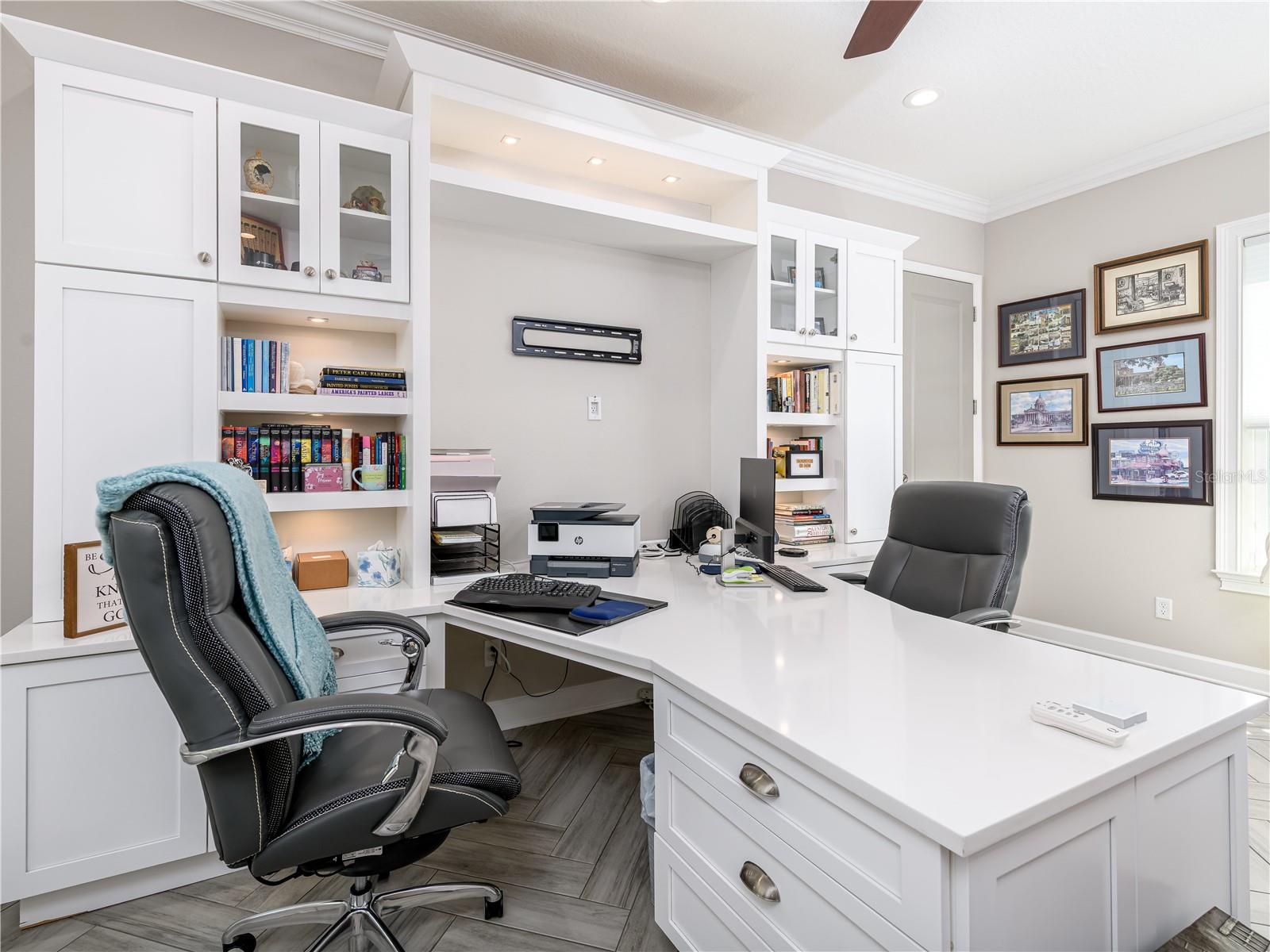 Office with custom built-ins