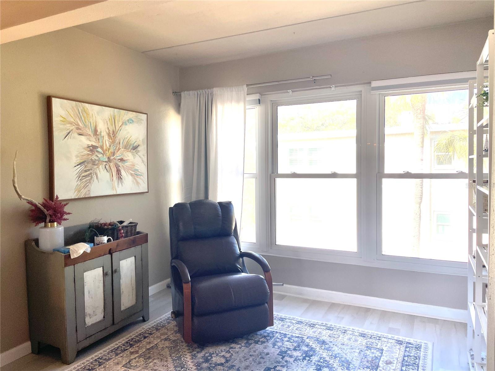 Bonus room with pond views