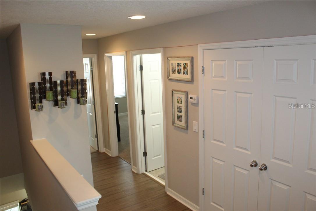 Upstairs Laundry Closet and Hallway