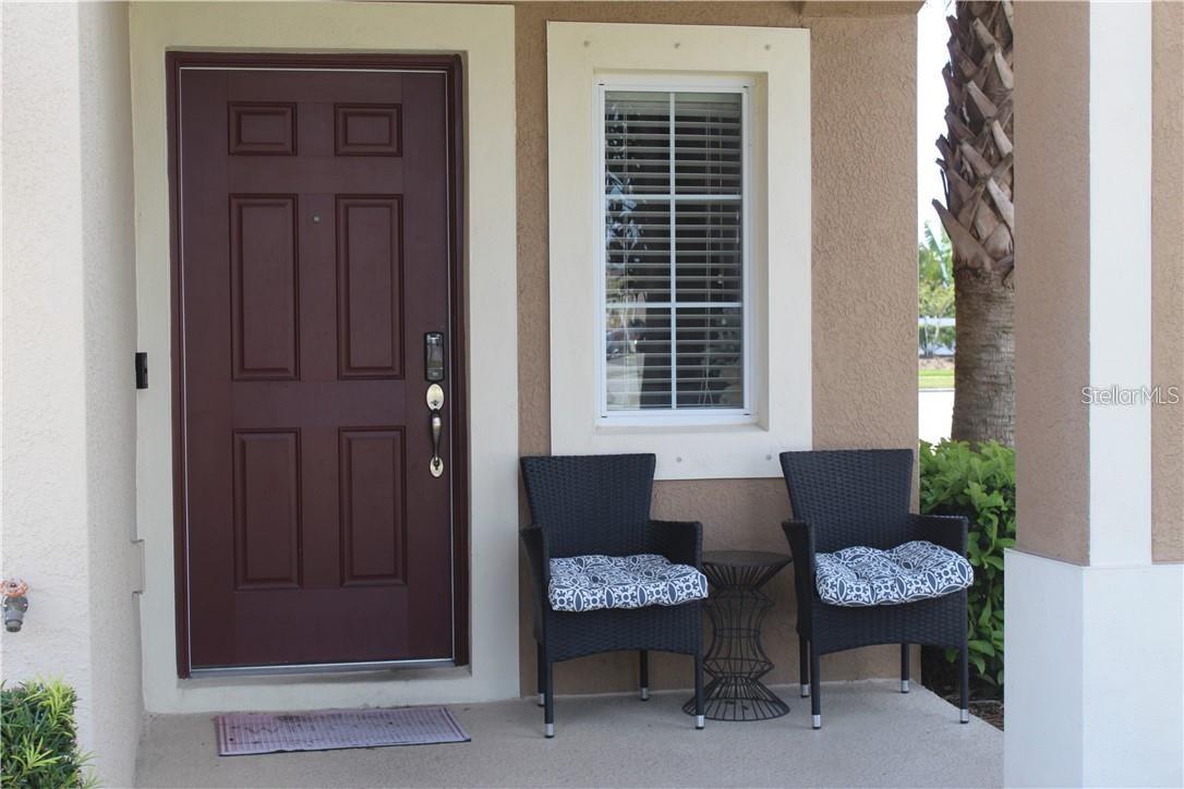 Front Porch into Front Door Entry