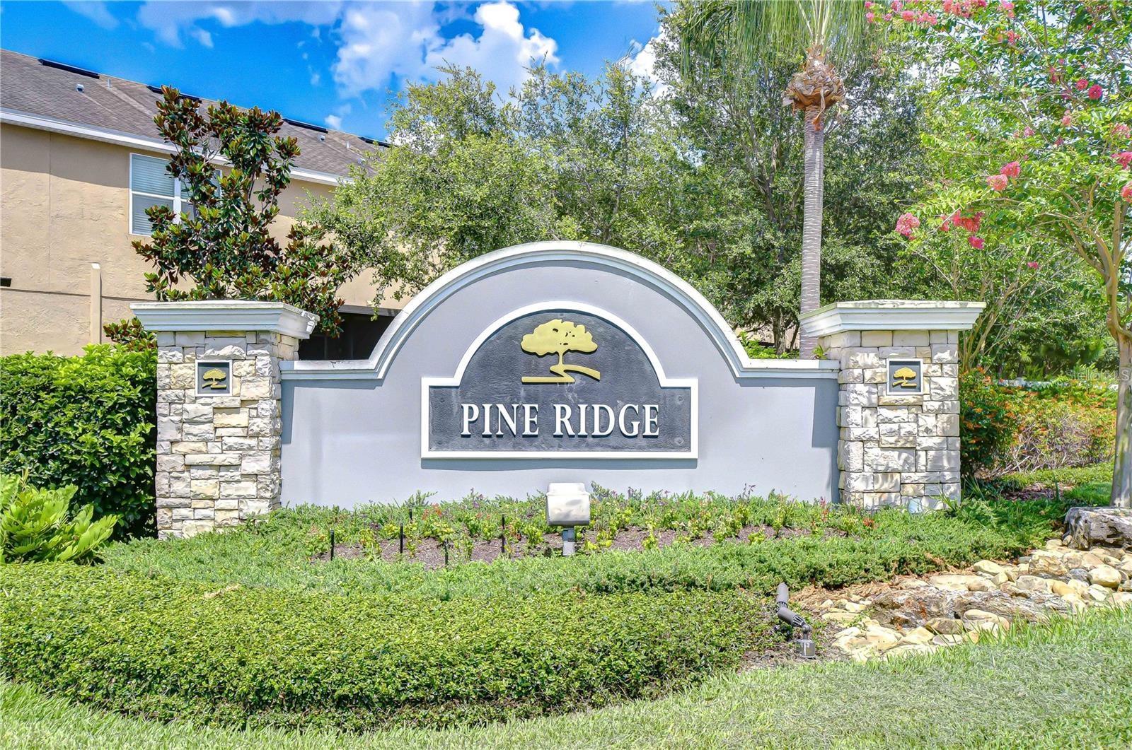 Pine Ridge Community Entrance