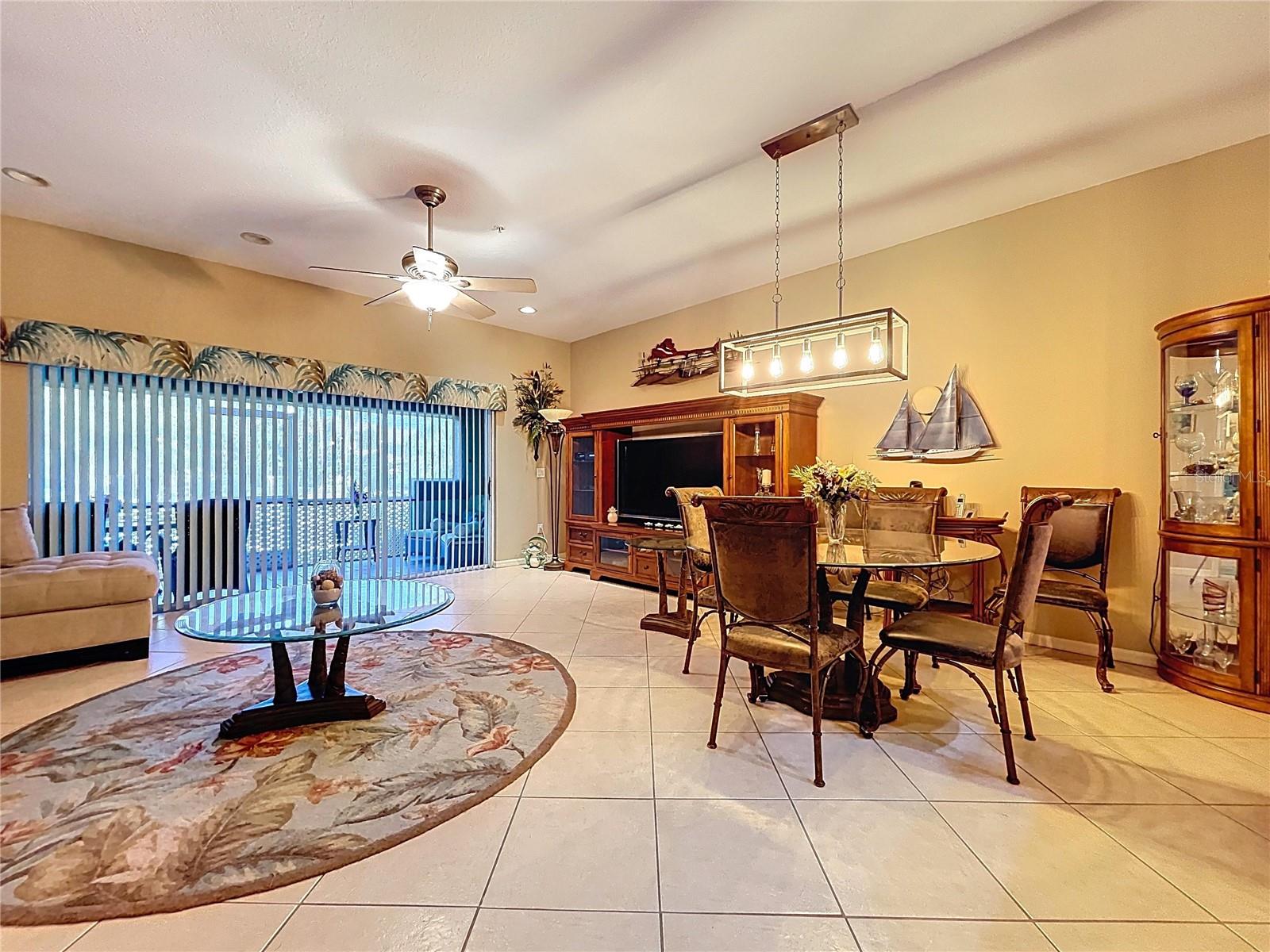 Open living space is inviting and spacious.