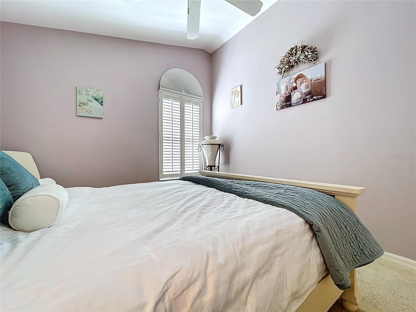 The second bedroom is well appointed.