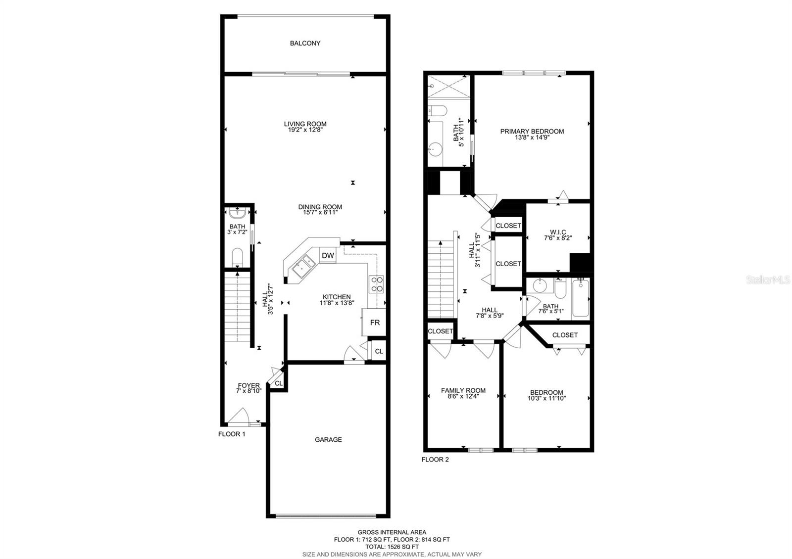 Combined 2D floorplan.