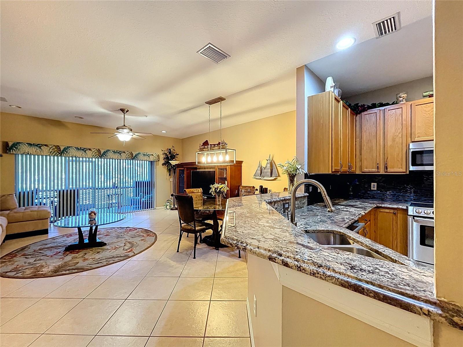 Open living space is inviting and spacious.