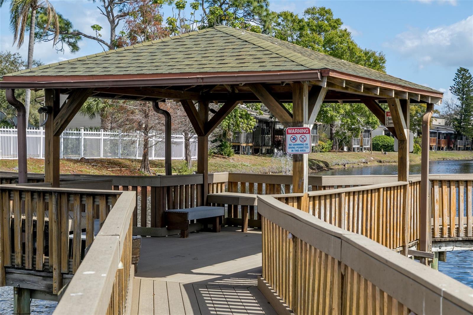 Relax in the Gazebo and enjoy the Lake and Nature