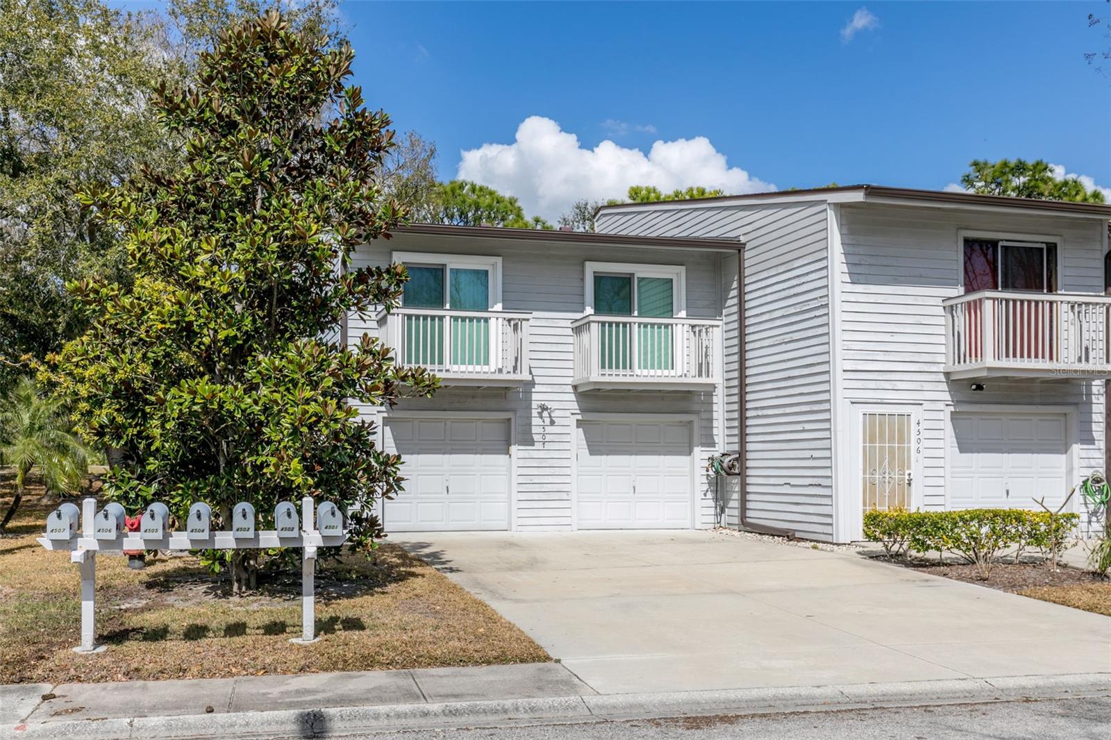 Front of Townhome and location of Mailboxes