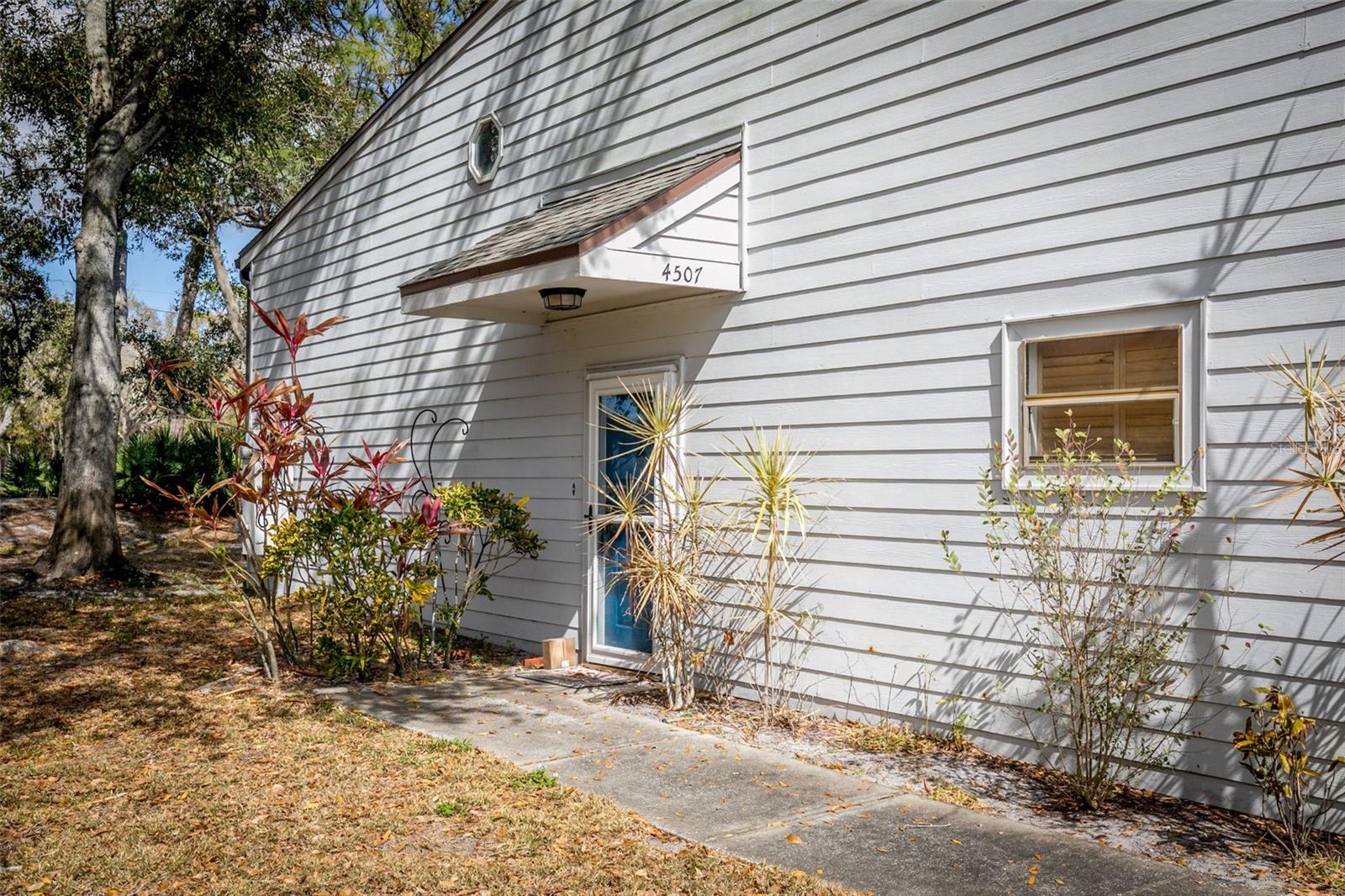 Front Door of Townhome on the Side of Building - End Unit