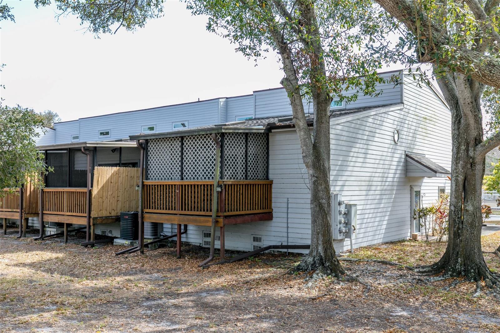 Back of Townhome