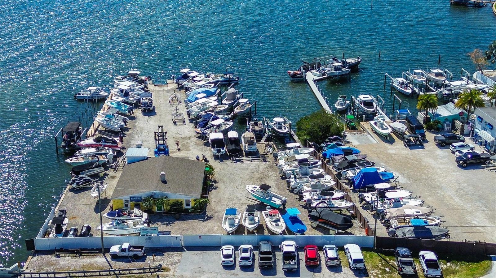 Marina down the street