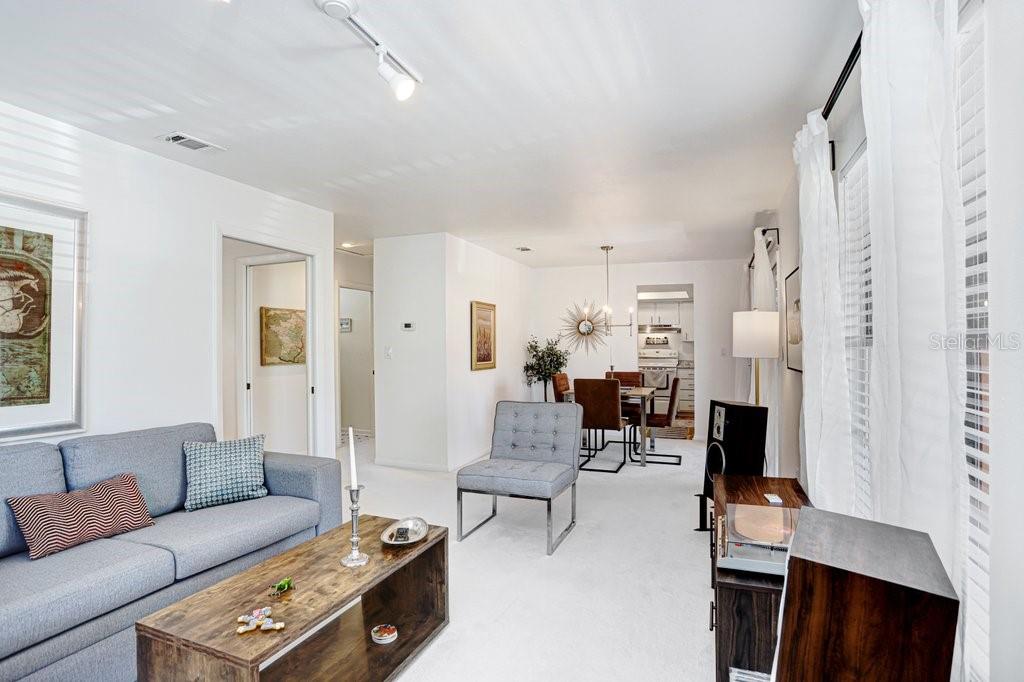 LIVING ROOM VIEW FROM INSIDE FRT DOOR