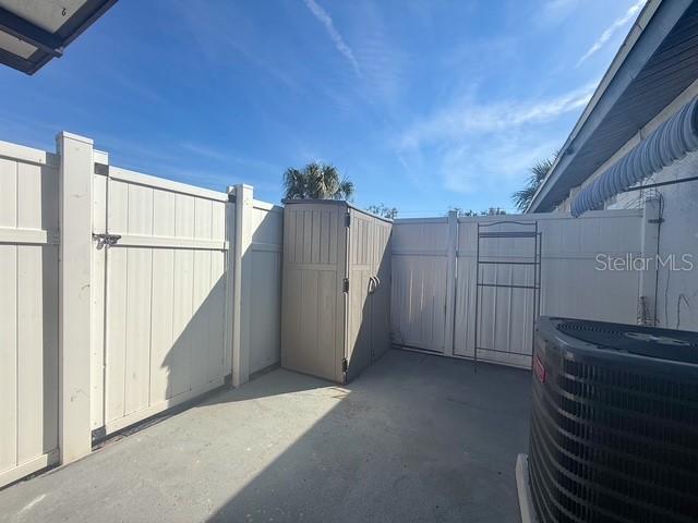 Fenced Patio & Storage