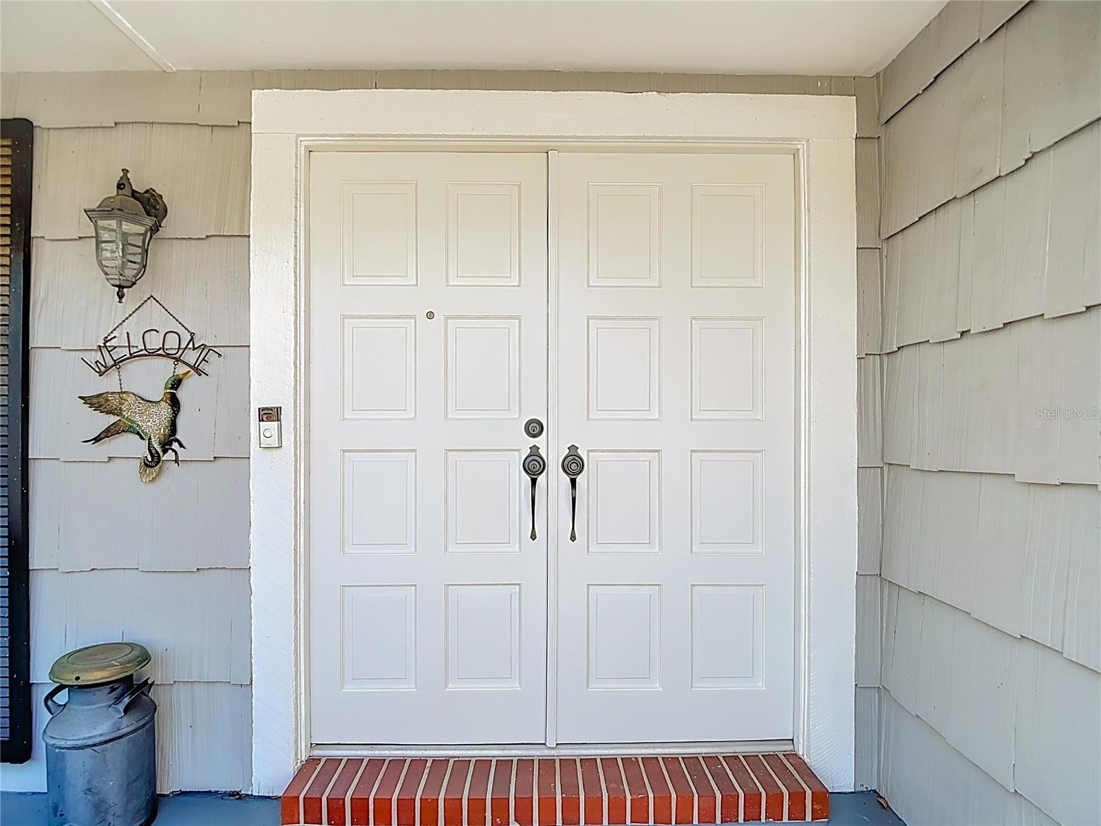 Double door front entrance