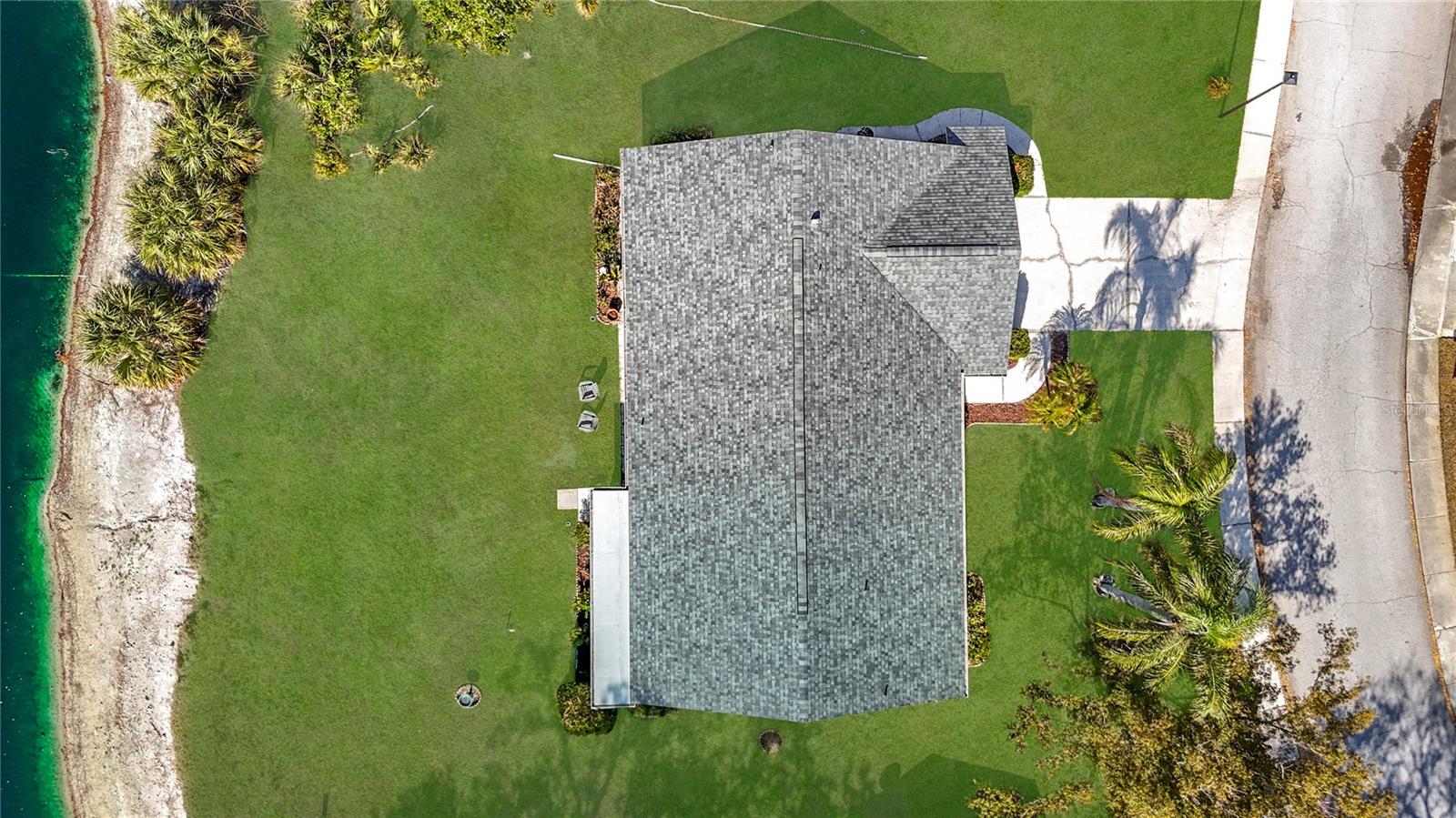 Ariel view of the home