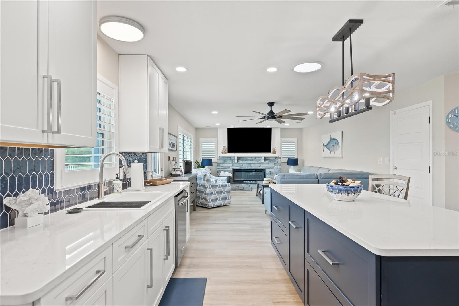 Kitchen to Family Room