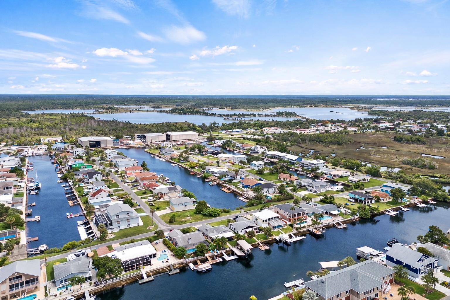 Eastern Aerial View of the Preserve Lakes