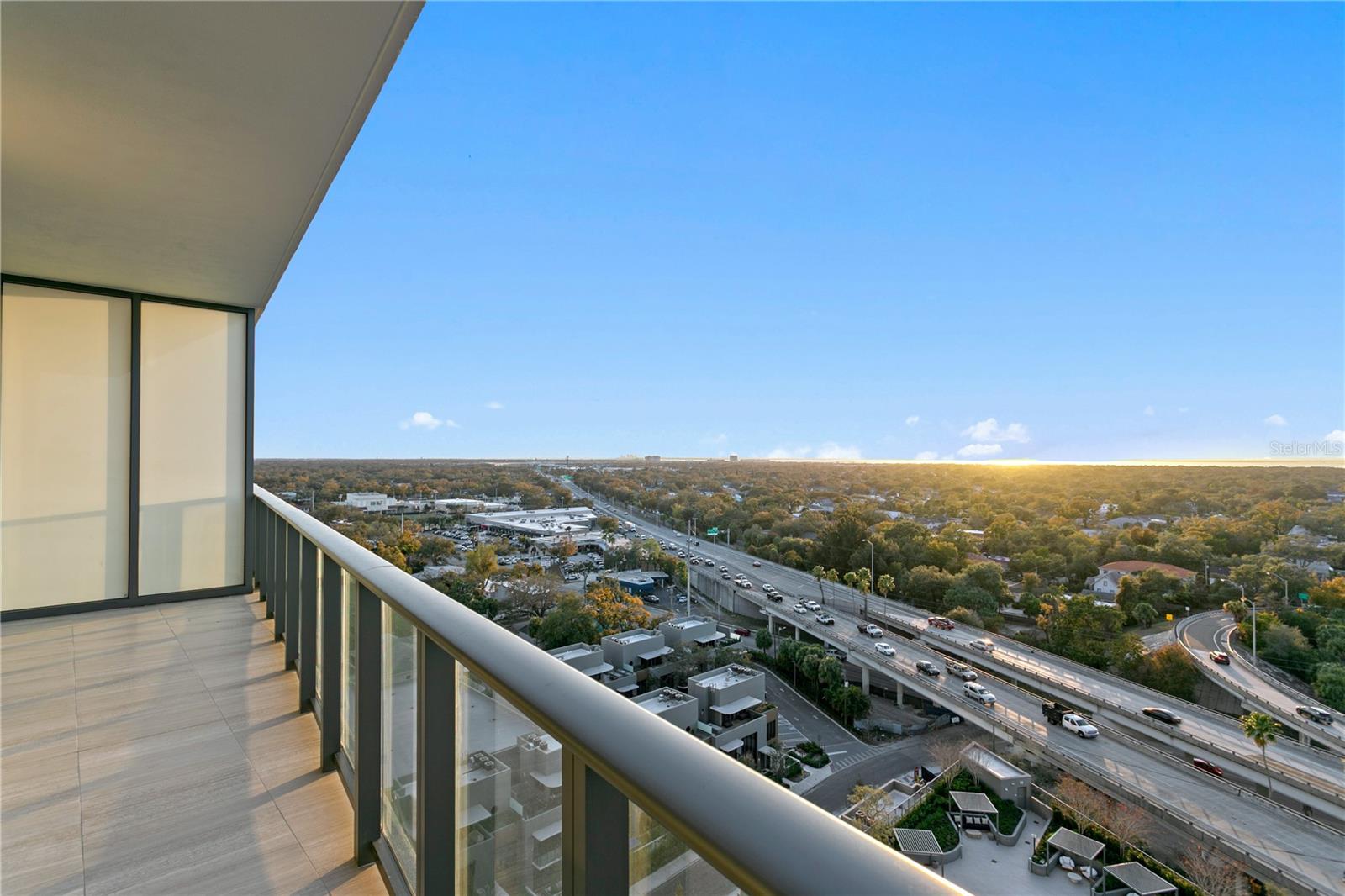 Stunning western views from third bedroom balcony