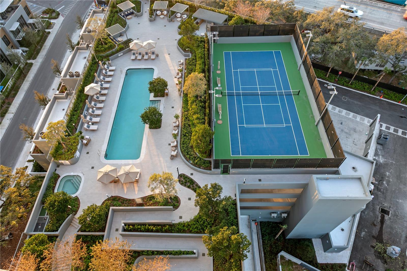Incredible Tower Two amenities include a sparkling resort-style pool with poolside dining service, tennis and pickleball courts, the Ritz lifestyle at every turn