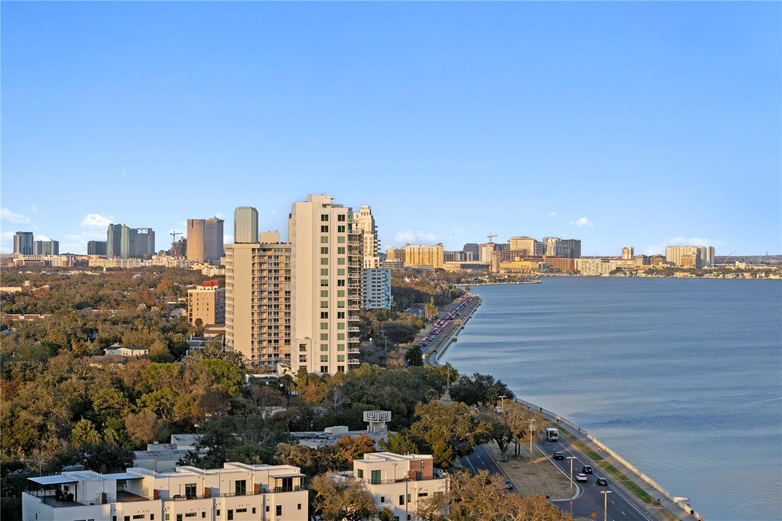 Beautiful bay views and downtown Tampa are yours to the northeast