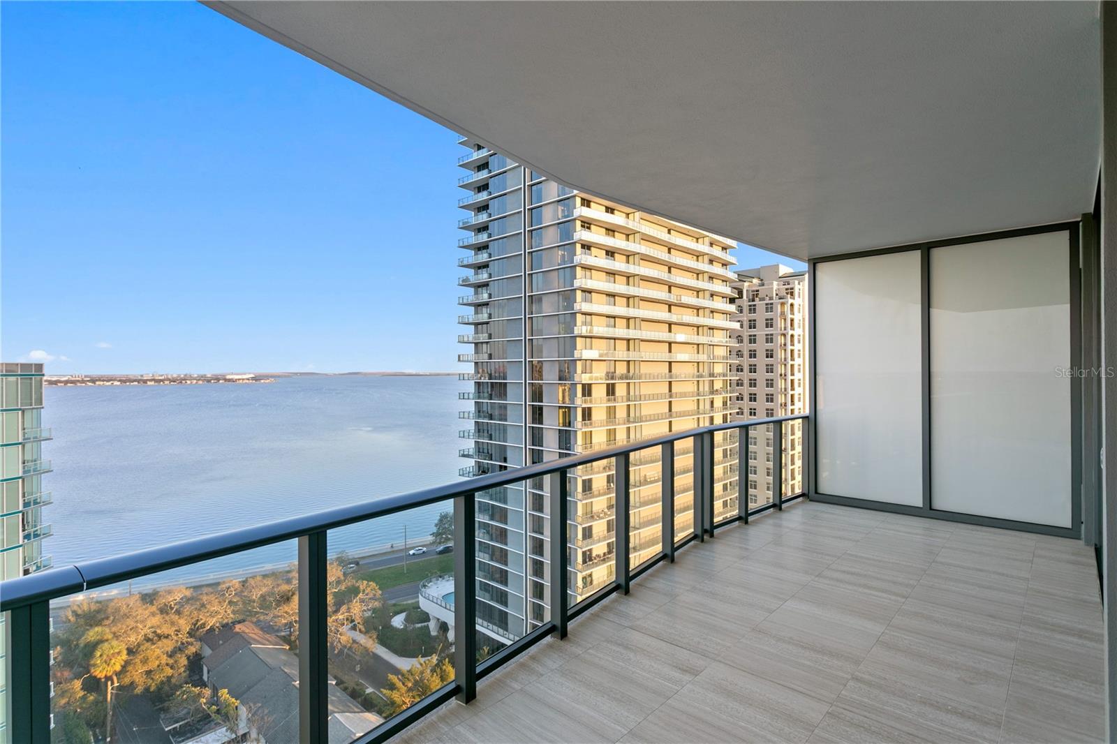 Balcony overlooking Hillsborough Bay to the east