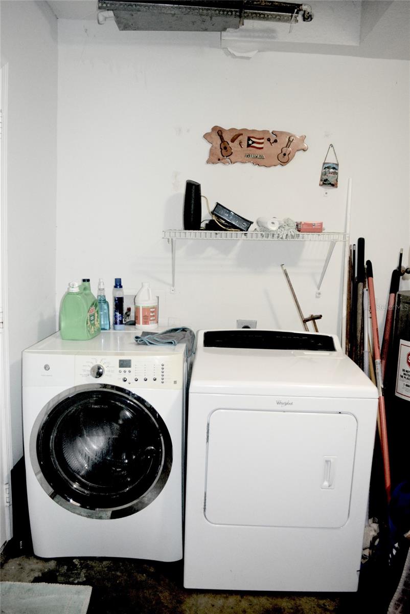 Laundry Area in the Garage
