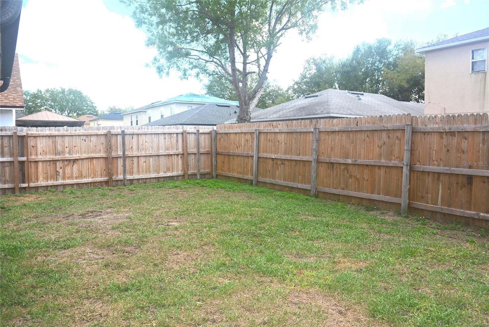 Fenced Backyard