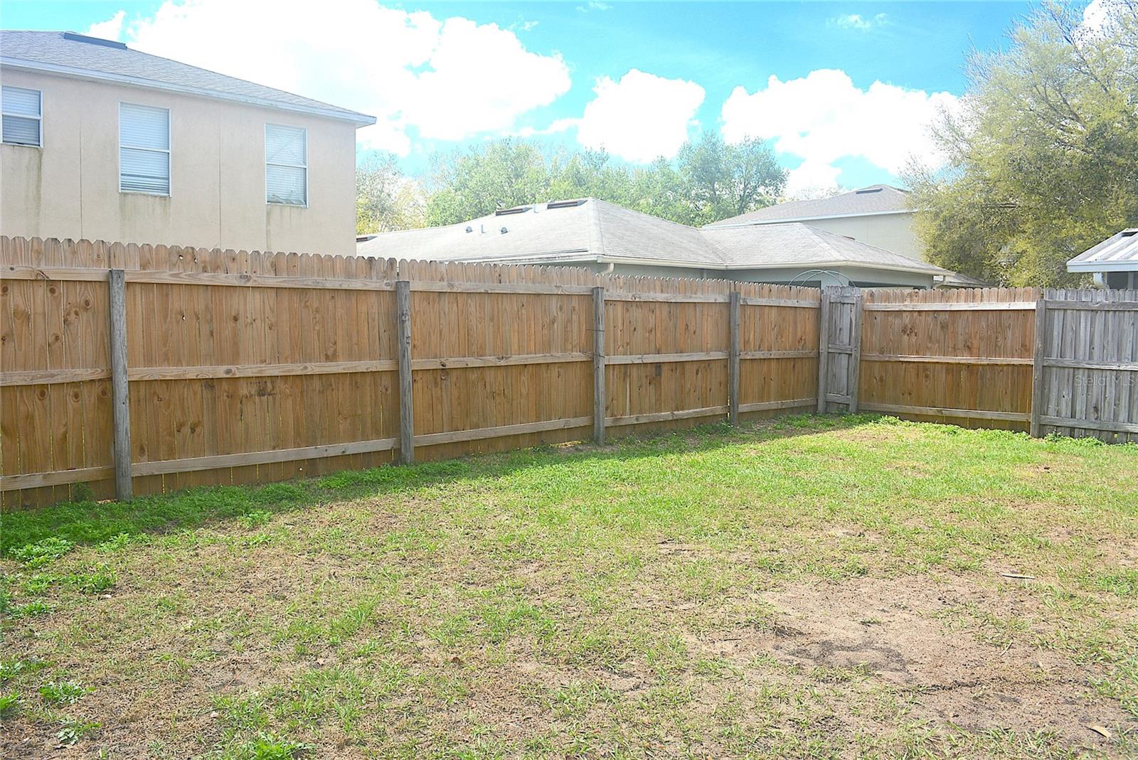 Fenced Backyard