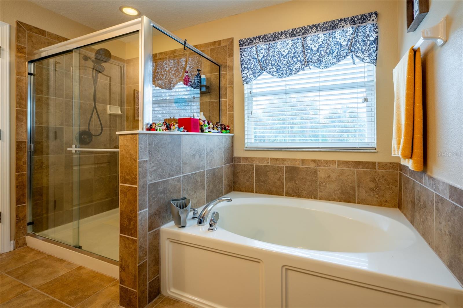 PRIMARY BATH WITH SOAKING TUB AND LARGE SEPERATE SHOWER
