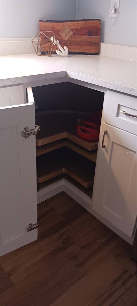 lazy susan in corner