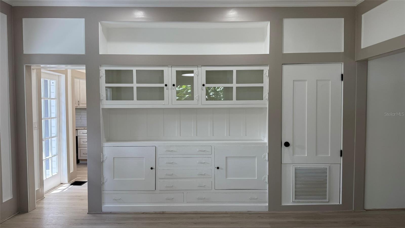 Built In Buffet in Dining Room