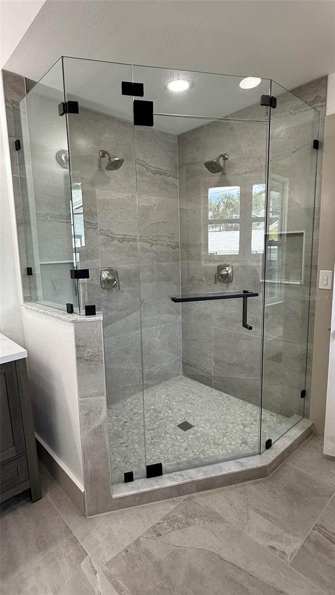 Luxurious Master Bath with Double Shower.