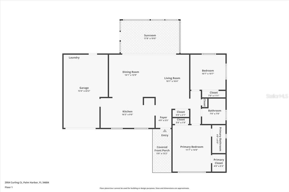 Floor plan for 2954 Curling