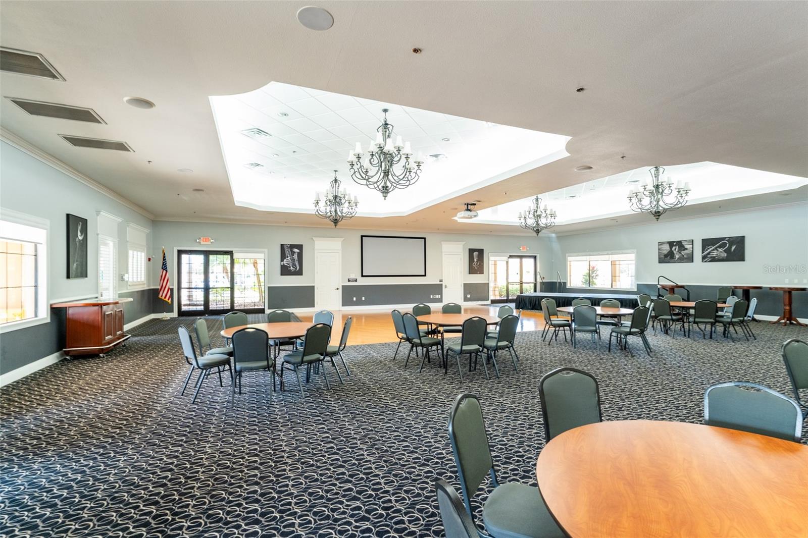 One of two ballrooms in the Wellspring Club