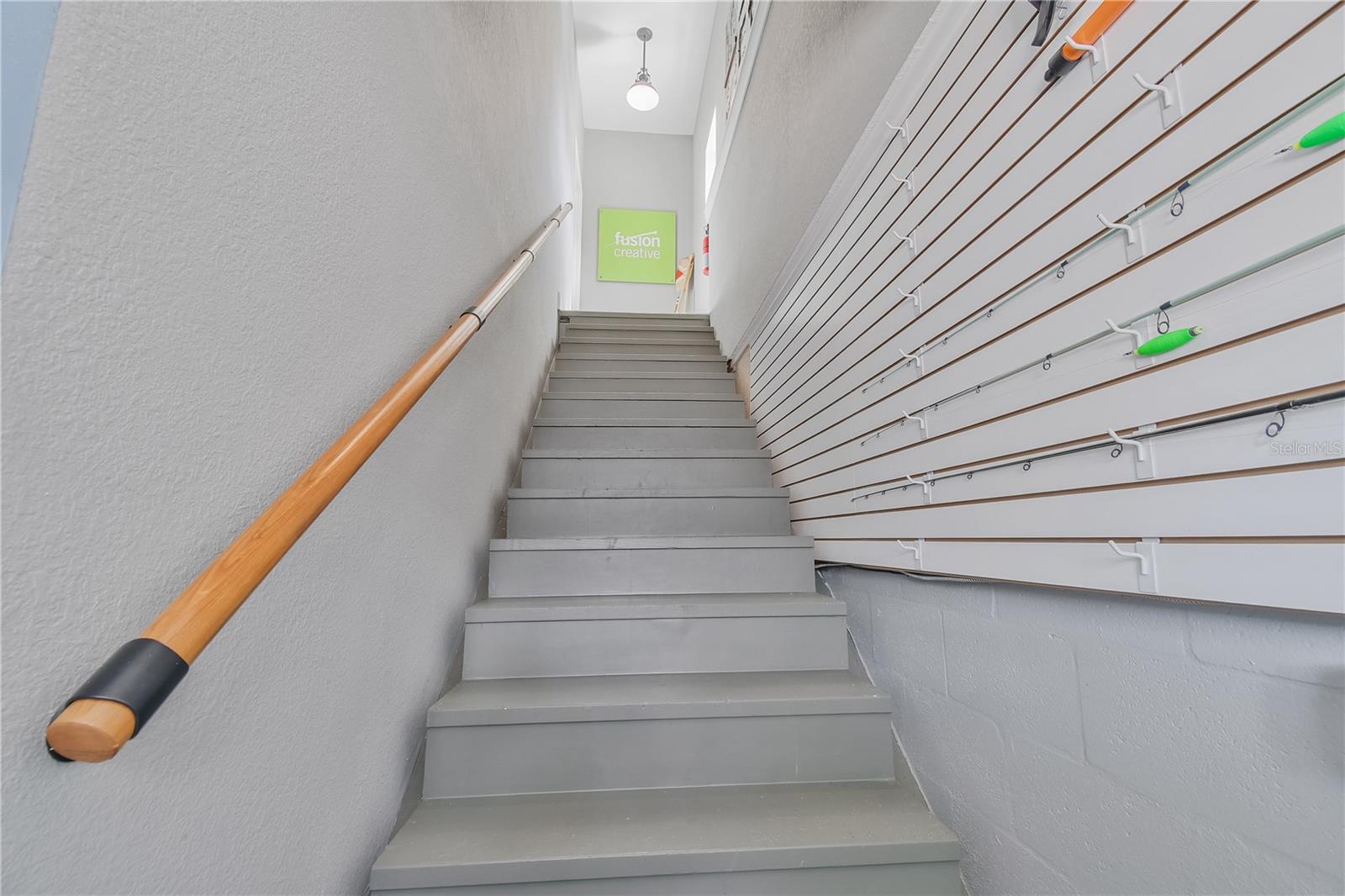 Stairs up to Home Office Studio