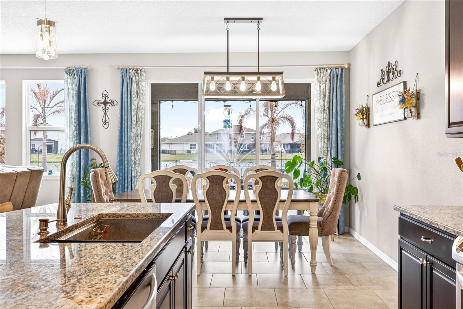 Waterview of fountain