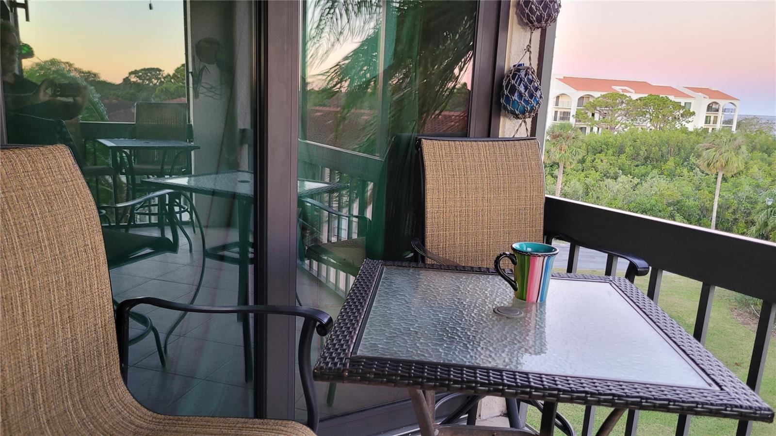 From the balcony's first morning cup of coffee...