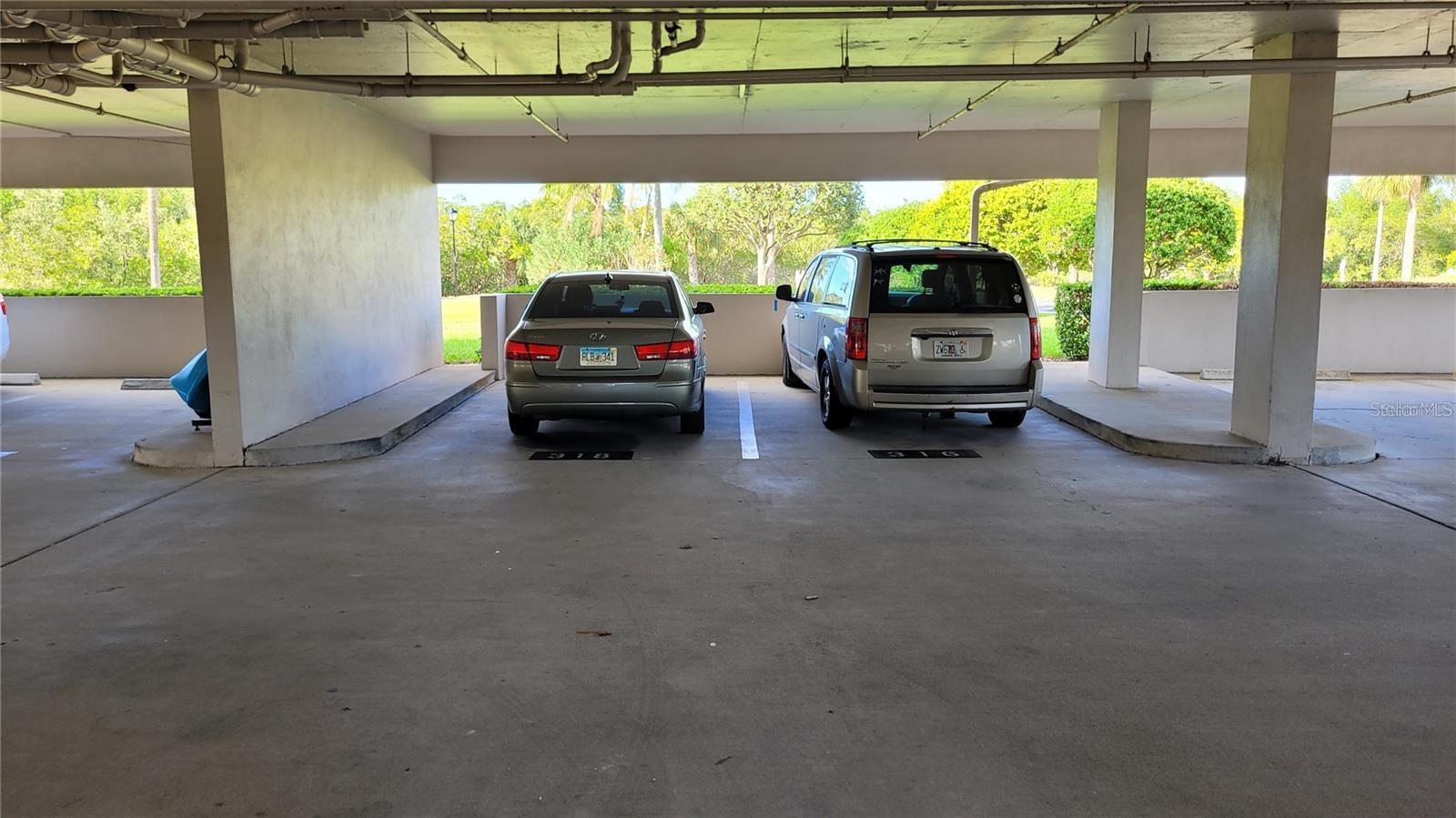 On your way in or out of 1806, you will find your under building assigned parking space. Great for Florida's deluge rains!