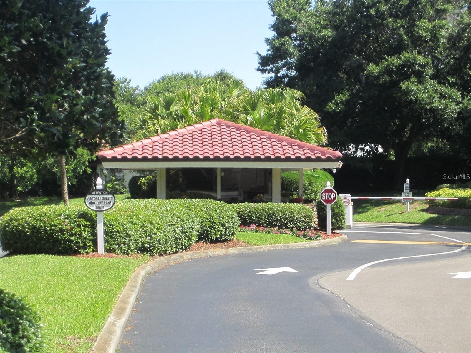 a community 24/7 attended gate.