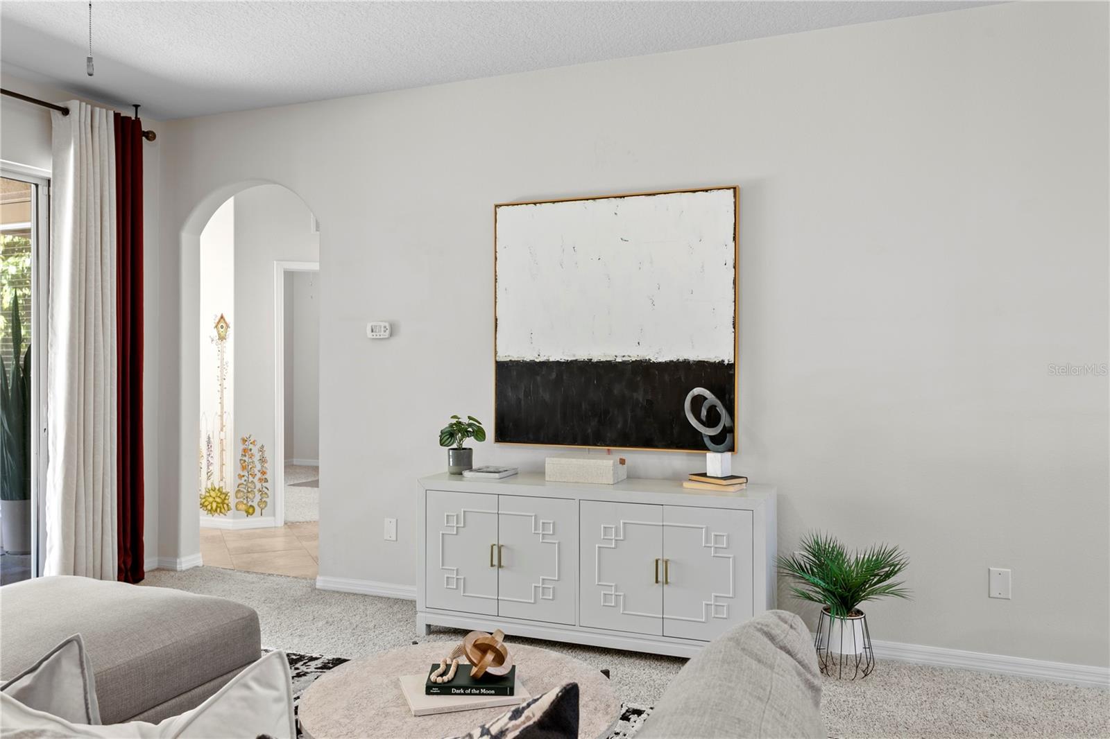 This home features tasteful arches throughout