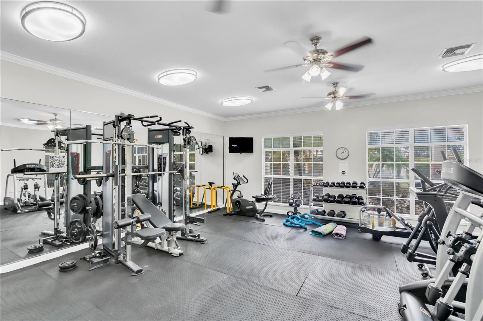 Fitness room, ready for a workout?