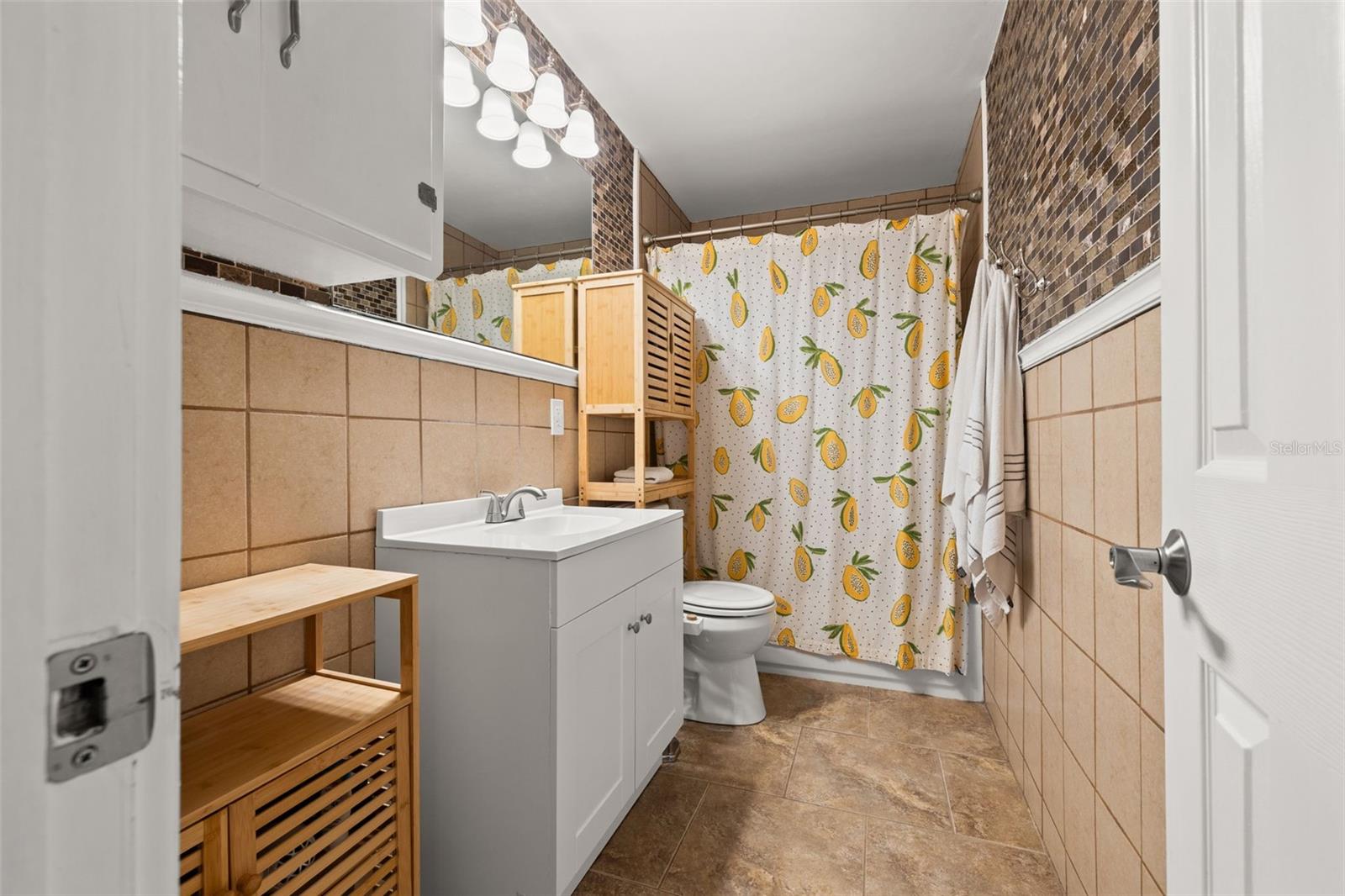 Full bath with updated fixtures and clean layout.