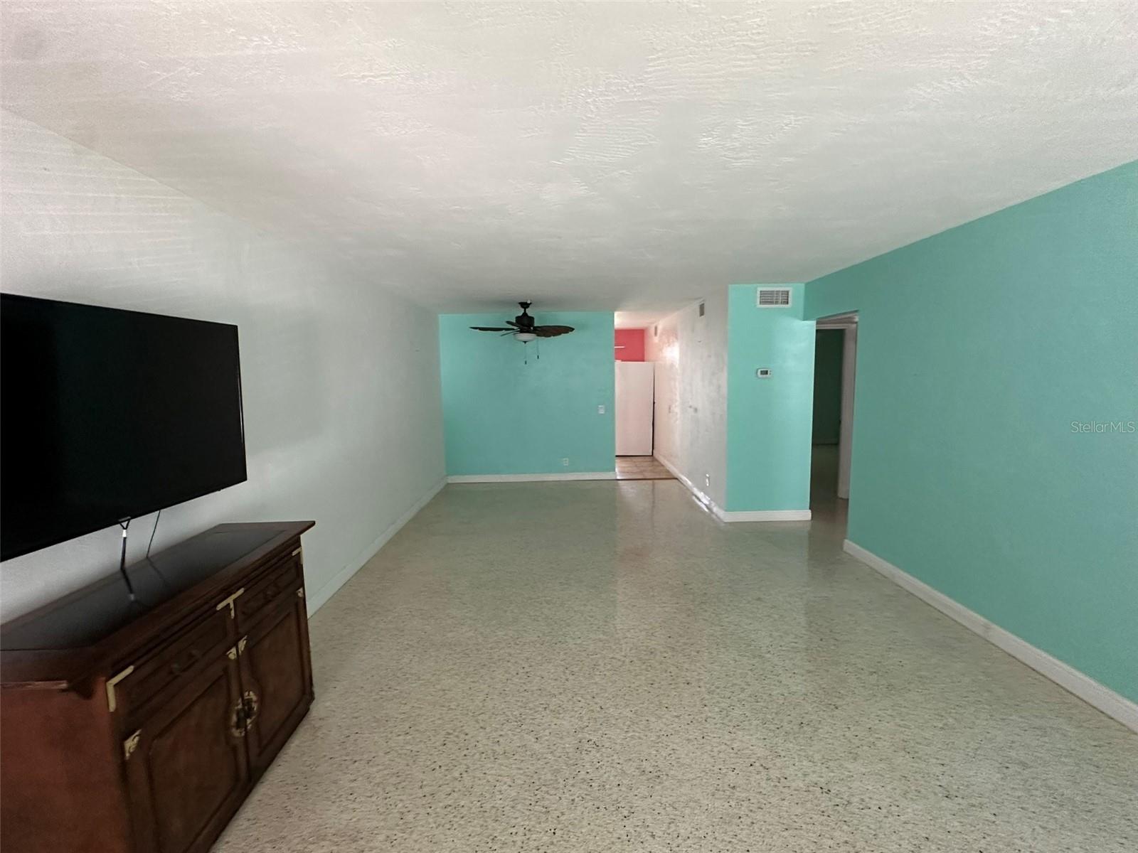 Spacious Living and Dining Room combination.