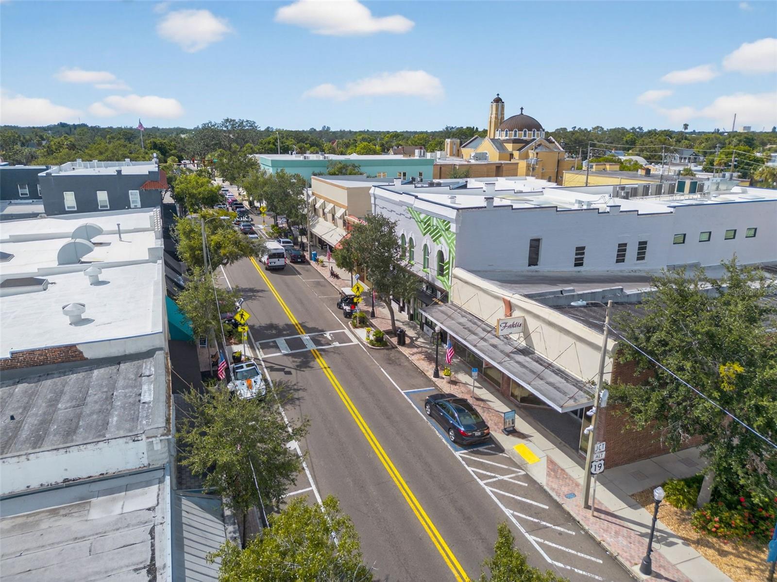 Aerial view of downtown